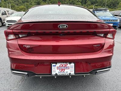 2021 Kia K5 — rear three-quarter view