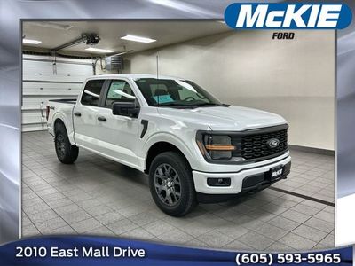 2026 Ford F-150 STX in Oxford White — front three-quarter view
