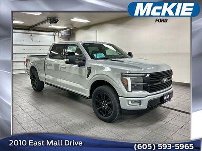 2026 Ford F-150 Platinum in Avalanche — front three-quarter view