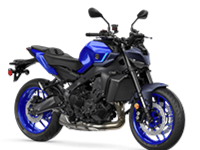 2026 Yamaha MT-09 in Blue — front three-quarter view