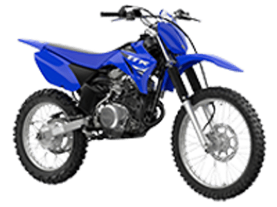 2025 Yamaha TT-R125LE in Blue — front three-quarter view