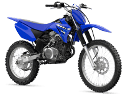 2026 Yamaha TT-R125LE in Blue — front three-quarter view