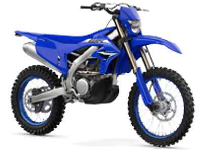 2026 Yamaha WR250F in Blue — front three-quarter view