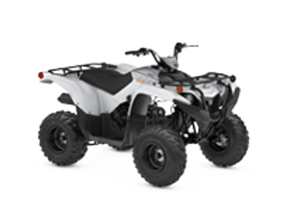 2024 Yamaha GRIZZLY 90 YOUTH in Gray — front three-quarter view