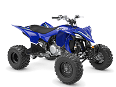 2026 Yamaha YFZ450R in Blue — front three-quarter view