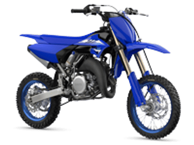 2026 Yamaha YZ65 TEAM YAMAHA BLUE in Blue — front three-quarter view