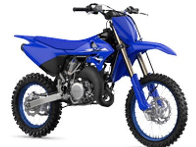2026 Yamaha YZ85 TEAM YAMAHA BLUE in Blue — front three-quarter view