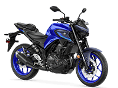 2026 Yamaha MT-03 in Black — front three-quarter view