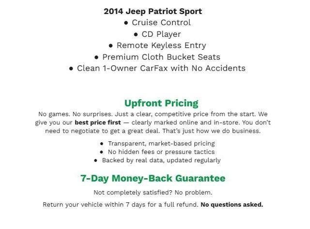 2014 Jeep Patriot