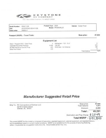 2025 Keystone RV Passport