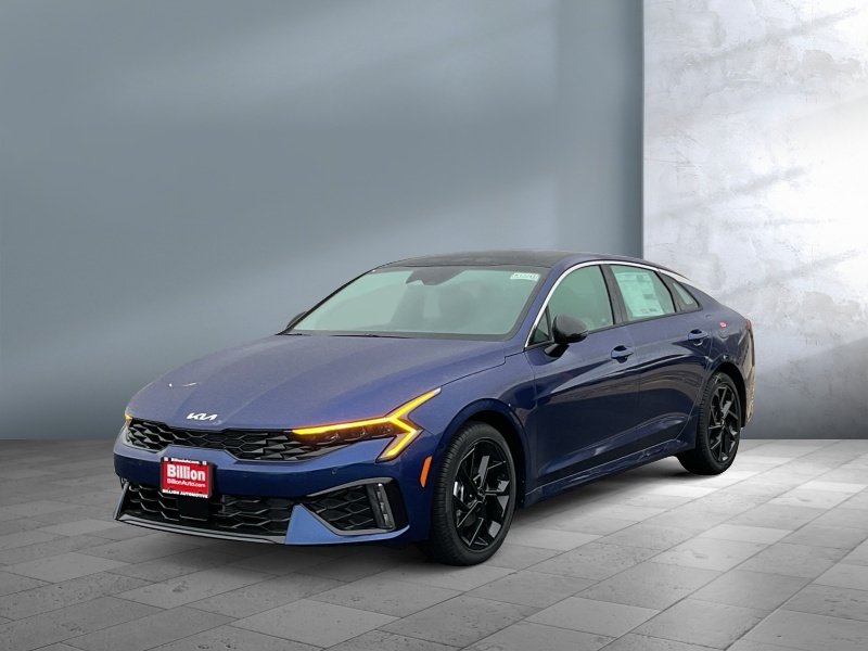 2026 Kia K5 — front three-quarter view