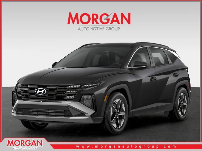 2026 Hyundai TUCSON HYBRID SEL in Ash Black — front three-quarter view