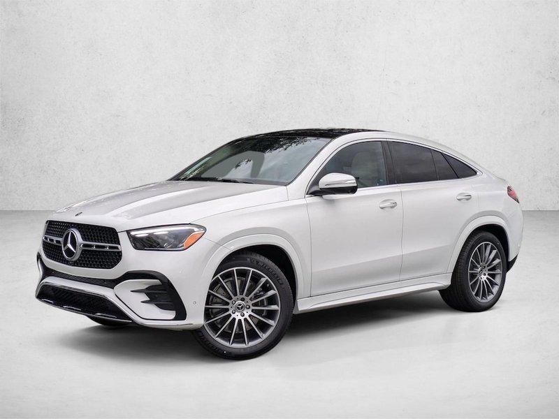 2026 Mercedes-Benz GLE 450 GLE 450 4MATIC ® Coupe in Polar White — front three-quarter view