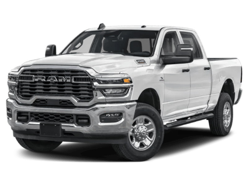 2025 Ram 2500 Tradesman in White — front three-quarter view