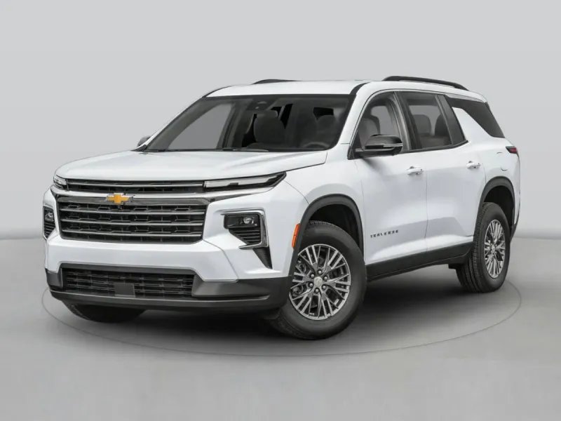 2026 Chevrolet Traverse in Lakeshore Blue Metallic — front three-quarter view