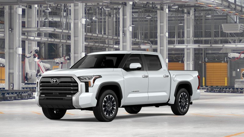 2026 Toyota Tundra Limited in Wind Chill Pearl — front three-quarter view