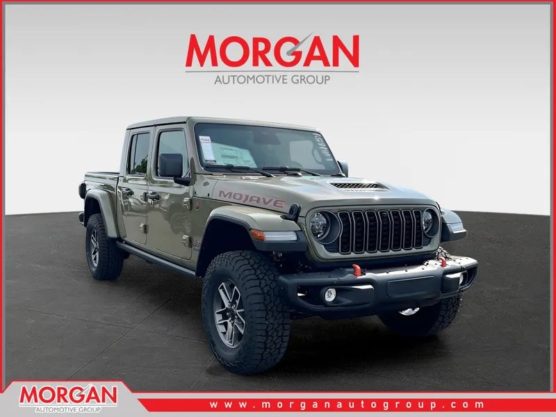 2026 Jeep Gladiator Mojave in Green — front three-quarter view