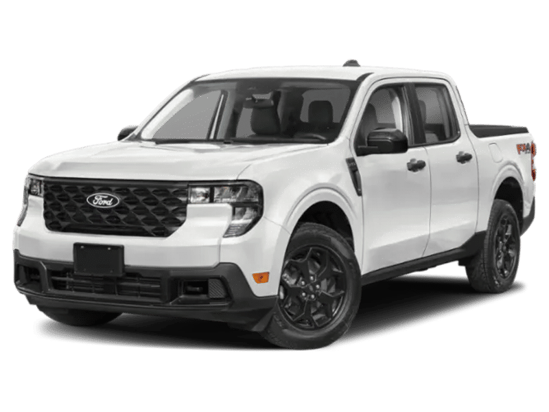 2026 Ford Maverick XLT in White — front three-quarter view