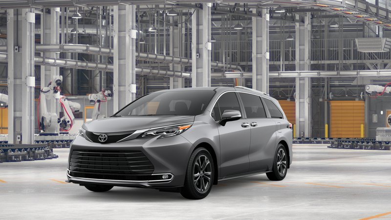 2026 Toyota Sienna Platinum — front three-quarter view