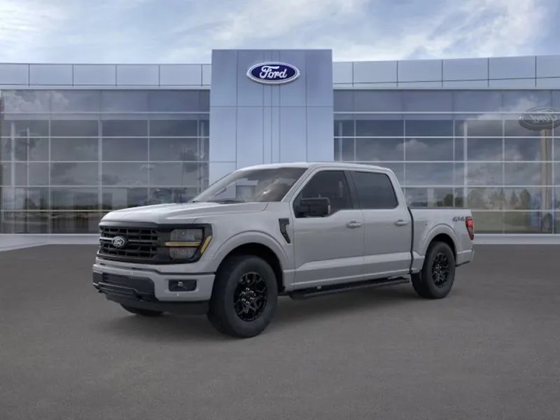 2026 Ford F-150 in DR Gray — front three-quarter view
