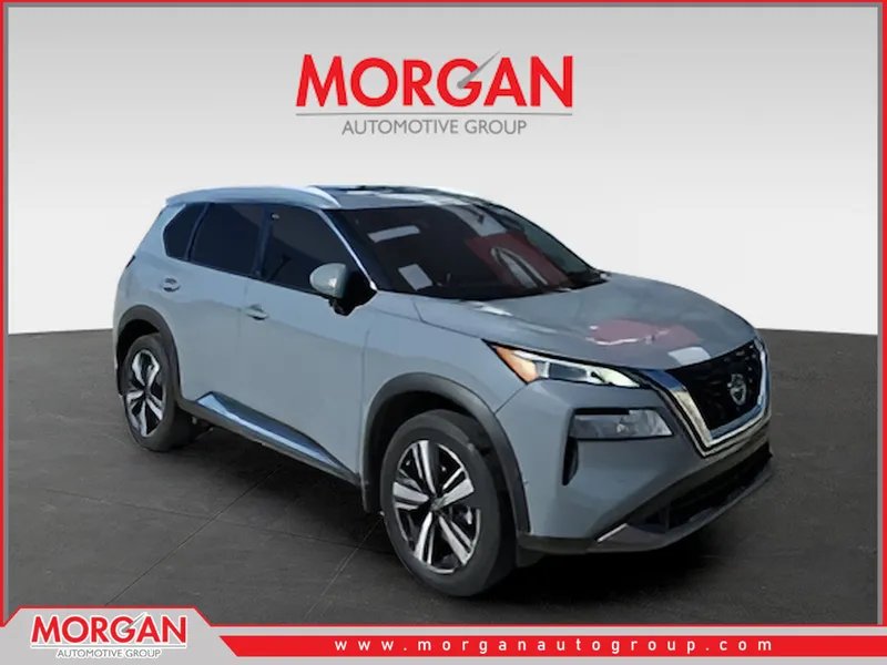 2023 Nissan Rogue SL in Gray — front three-quarter view