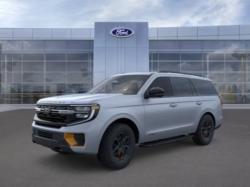 2026 Ford Expedition in R7 Gray — front three-quarter view