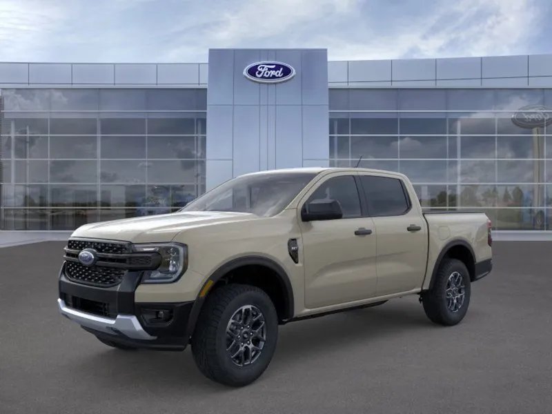 2026 Ford Ranger in Desert Sand — front three-quarter view
