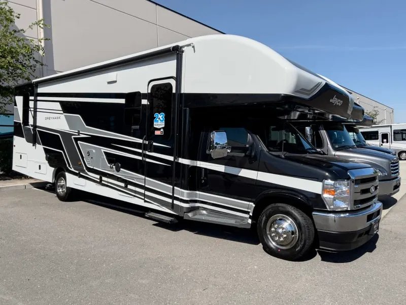 2027 Jayco GREYHAWK — front three-quarter view