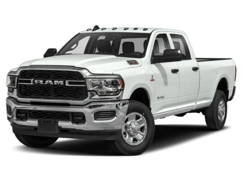 2022 Ram 2500 Big Horn in White — front three-quarter view