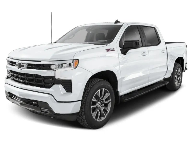 2026 Chevrolet Silverado 1500 in White Sands — front three-quarter view