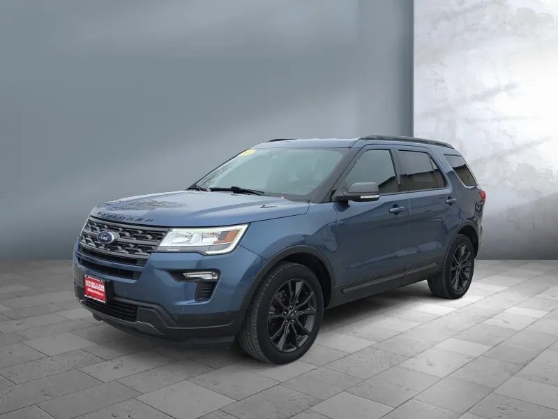 2018 Ford Explorer — front three-quarter view