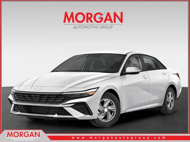 2026 Hyundai ELANTRA SE in Serenity White Pearl — front three-quarter view