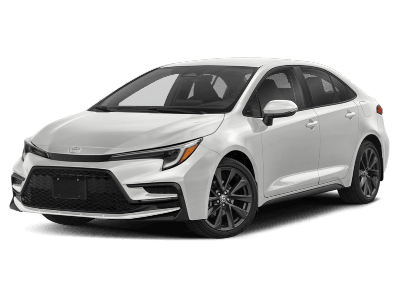 2023 Toyota Corolla SE in Silver — front three-quarter view