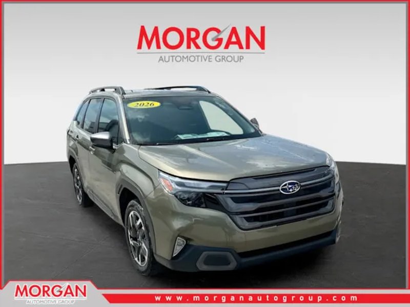 2026 Subaru Forester Limited in Brown — front three-quarter view