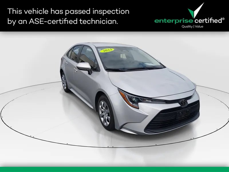 2023 Toyota Corolla LE CVT — front three-quarter view