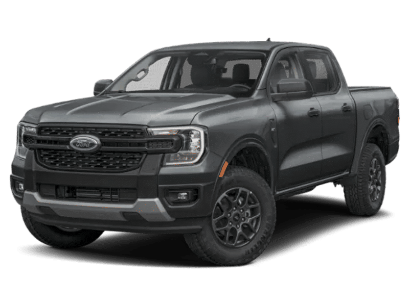 2026 Ford Ranger XLT in Gray — front three-quarter view