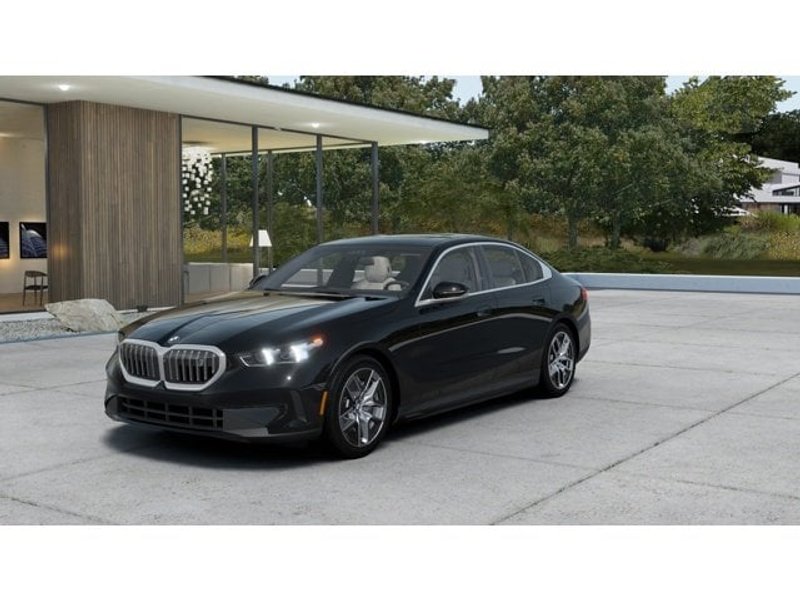 2026 BMW i5 xDrive40 in Black Sapphire Metallic — front three-quarter view