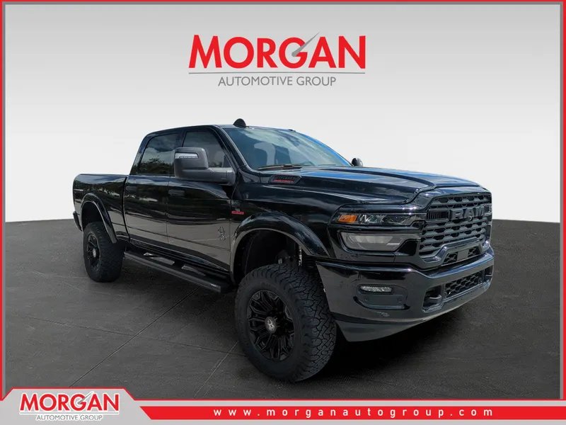 2025 Ram 2500 Big Horn in Black — front three-quarter view