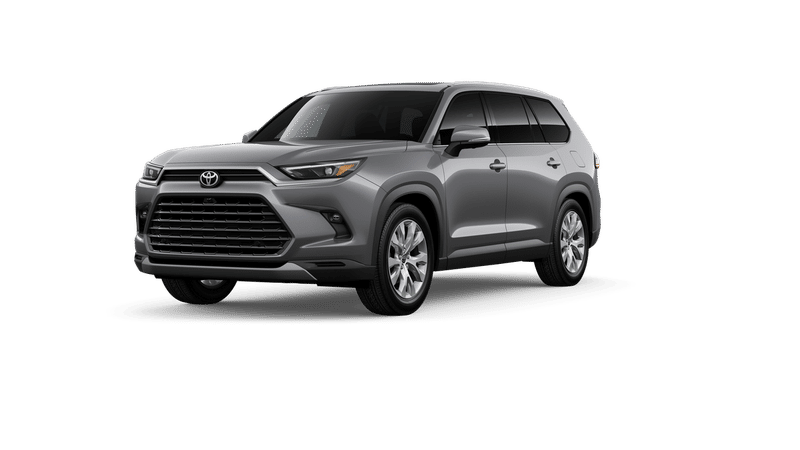 2026 Toyota Grand Highlander Hybrid Limited in Heavy Metal 1 — front three-quarter view