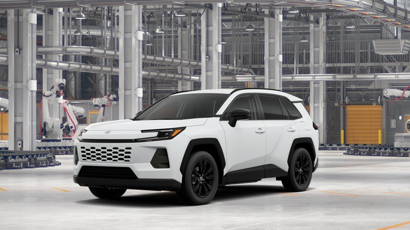2026 Toyota RAV4 XLE Premium in Ice Cap — front three-quarter view