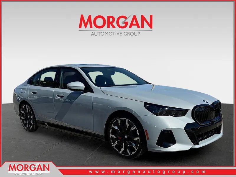 2026 BMW i5 eDrive40 in Brooklyn Grey Metallic — front three-quarter view
