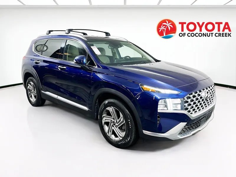 2023 Hyundai Santa Fe SEL in Stormy Sea — front three-quarter view