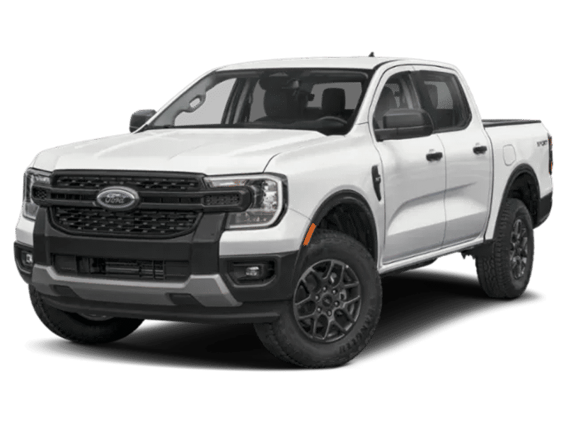 2025 Ford Ranger XLT in Beige — front three-quarter view