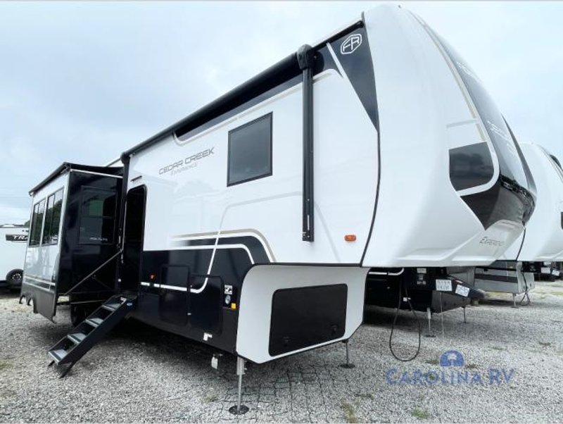 2026 Forest River Cedar Creek Experience — front three-quarter view