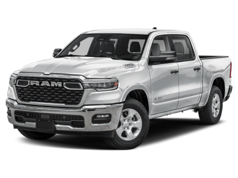 2026 Ram 1500 Big Horn in Bright White Clearcoat — front three-quarter view