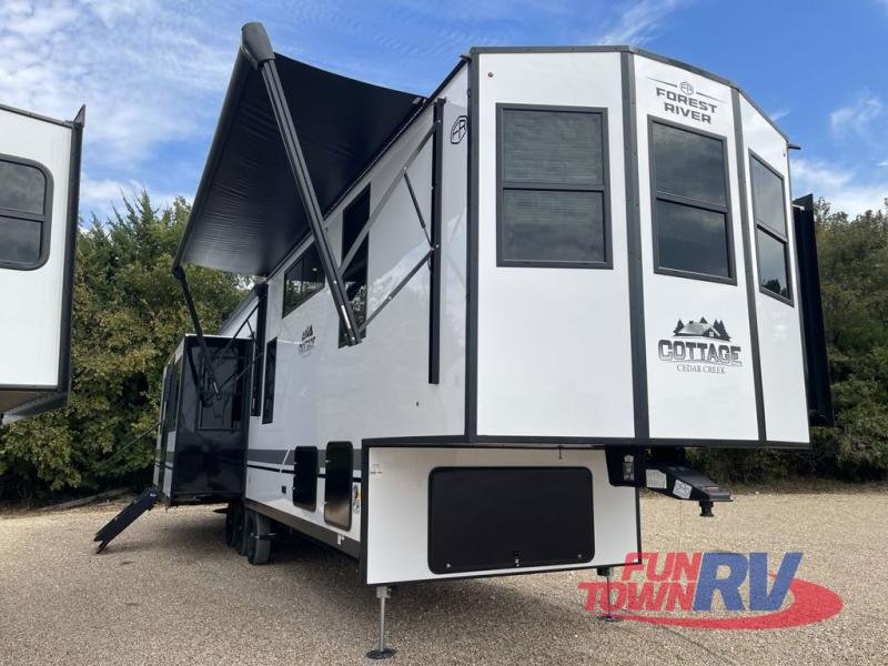 2026 Forest River RV Cedar Creek — front three-quarter view
