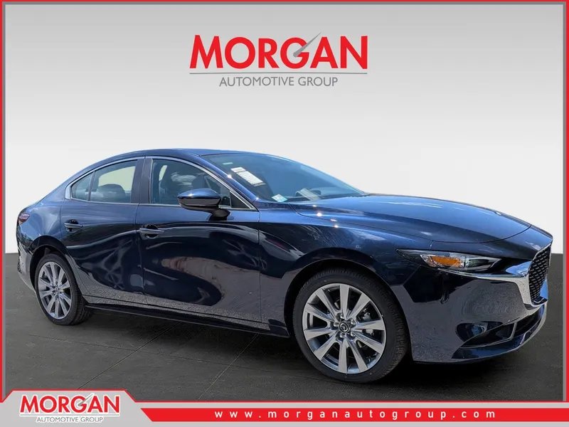 2026 Mazda Mazda3 3 2.5 S Preferred Base in Blue — front three-quarter view