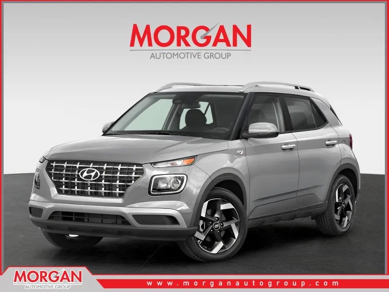 2026 Hyundai VENUE SEL in Shimmering Silver — front three-quarter view