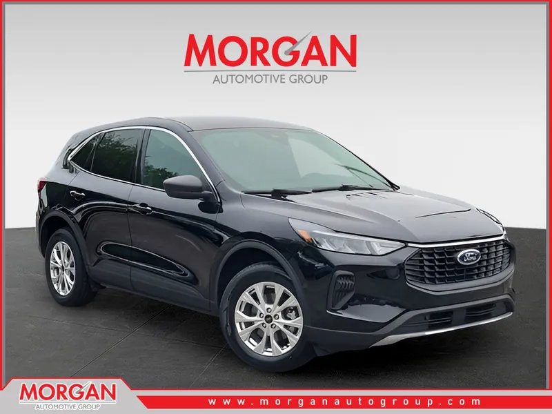 2024 Ford Escape Active in Black — front three-quarter view