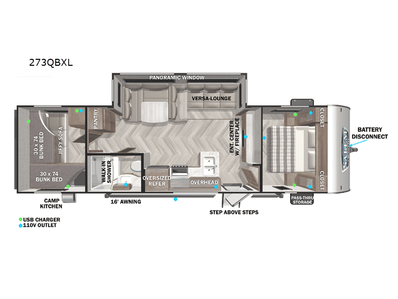 2022 Forest River Salem Cruise Lite — front three-quarter view